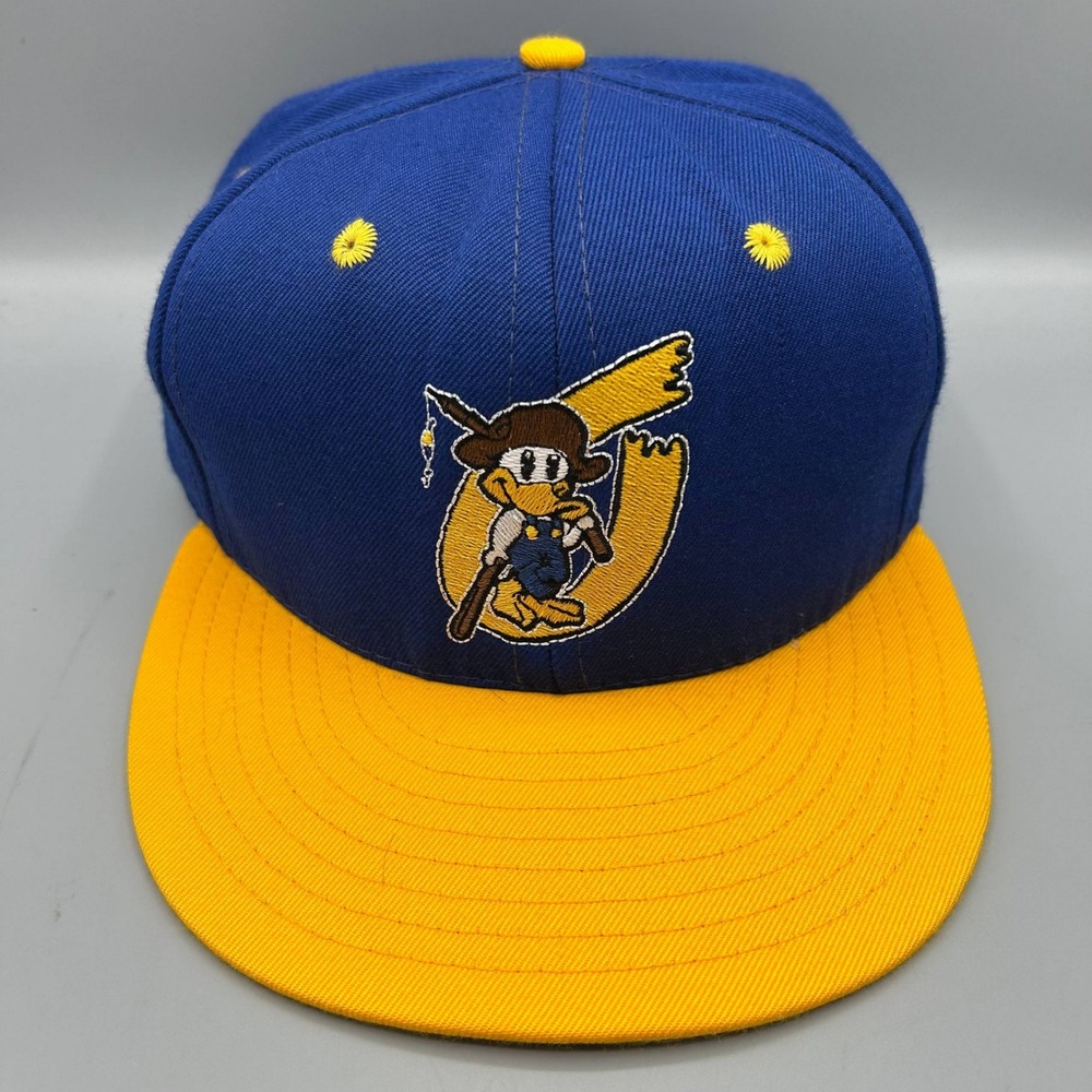 Vintage Donald Duck Hat Men Blue Yellow California Headwear Snap Back Cap
